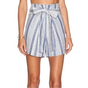 Jenni Kayne Linen Shorts in Baja Stripe